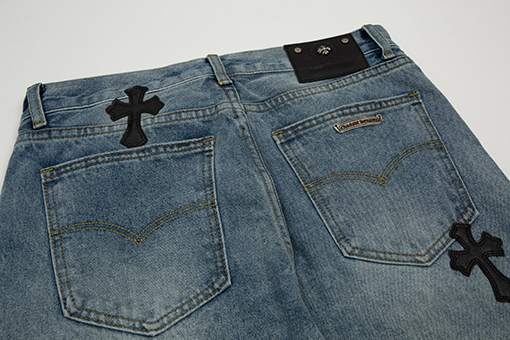 クロムハーツ  Chrome Hearts CH 刺繍ジーンズ