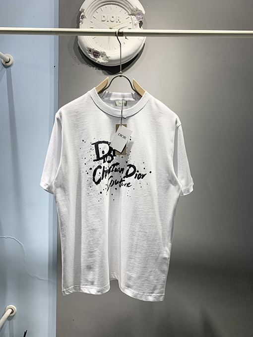 ディオール2025ss インクプリントTシャツ