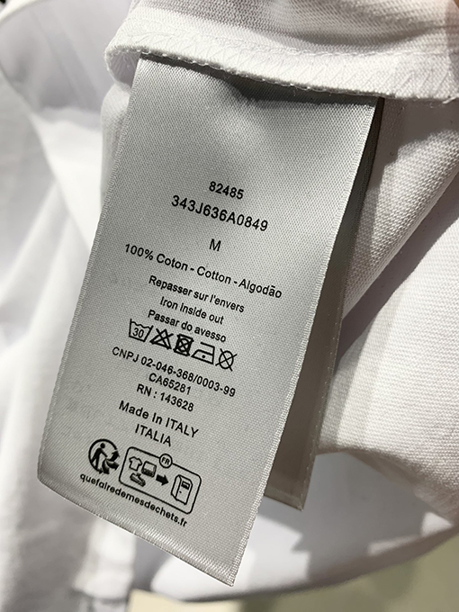 ディオール2025ss インクプリントTシャツ