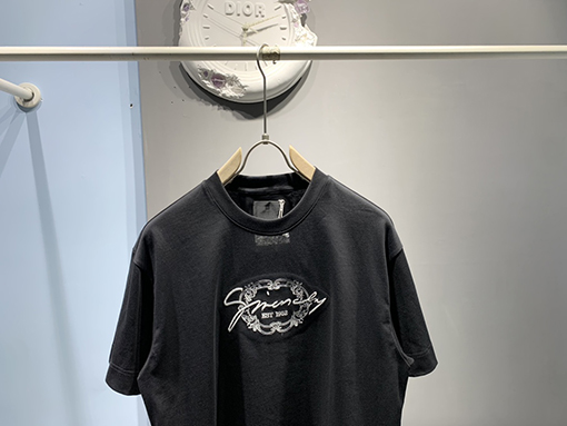 ジバンシイ2025ss新しいロゴ刺繍Tシャツ