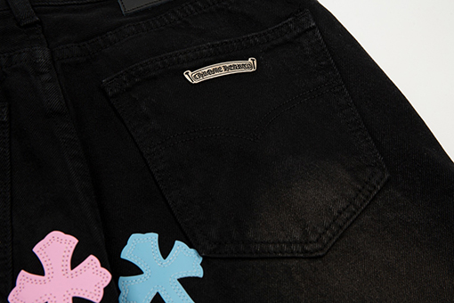 クロムハーツ トップクラフト刺繍加工ジーンズ