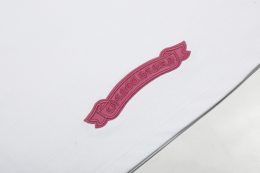 クロムハーツファッションレザータグ刺繍半袖シャツ