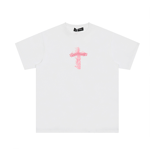 クロムハーツファッションパッチ立体半袖シャツ