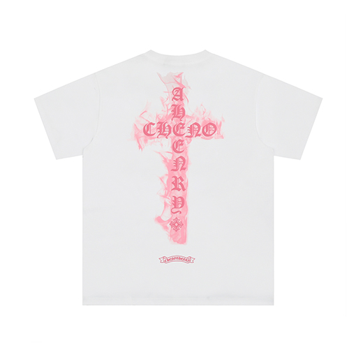 クロムハーツファッションパッチ立体半袖シャツ