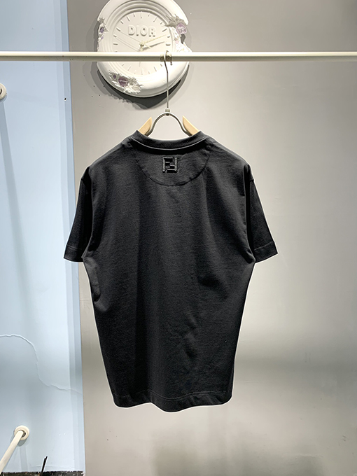 フェンディ2025ss新しいLiciousバナナ刺繍プリントTシャツ