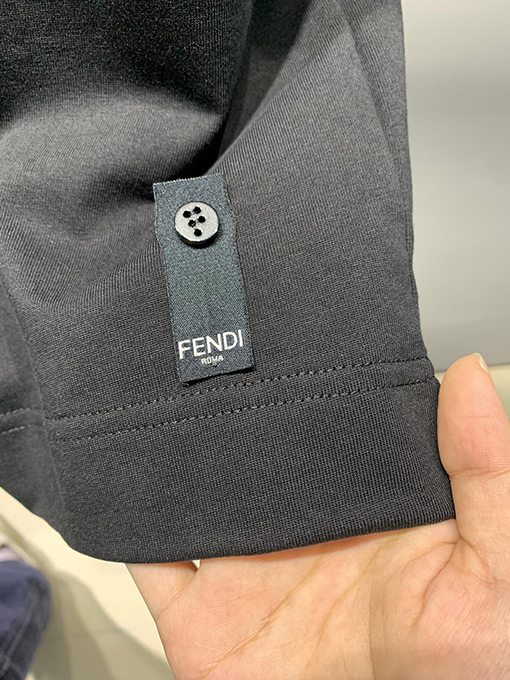 フェンディ2025ss新しいLiciousバナナ刺繍プリントTシャツ