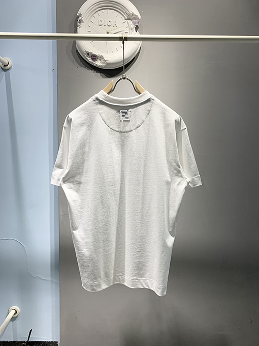 フェンディ2025ss新しいLiciousバナナ刺繍プリントTシャツ