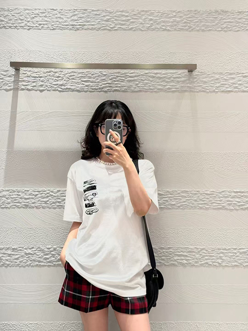 ディオール新しいアルファベット半袖Tシャツ