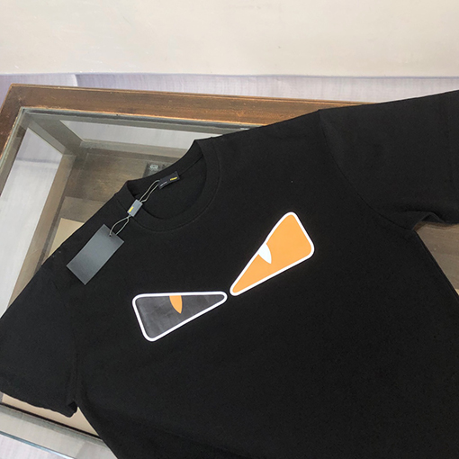 フェンディコピーファッションカジュアルクルーネックカップルTシャツ