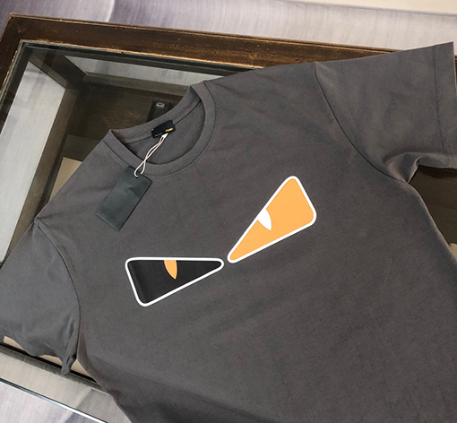 フェンディコピーファッションカジュアルクルーネックカップルTシャツ