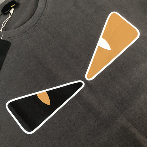 フェンディコピーファッションカジュアルクルーネックカップルTシャツ