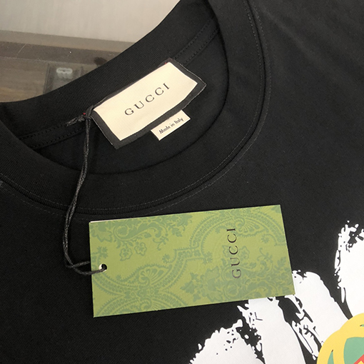 グッチコットン新しいカップルの半袖Tシャツ