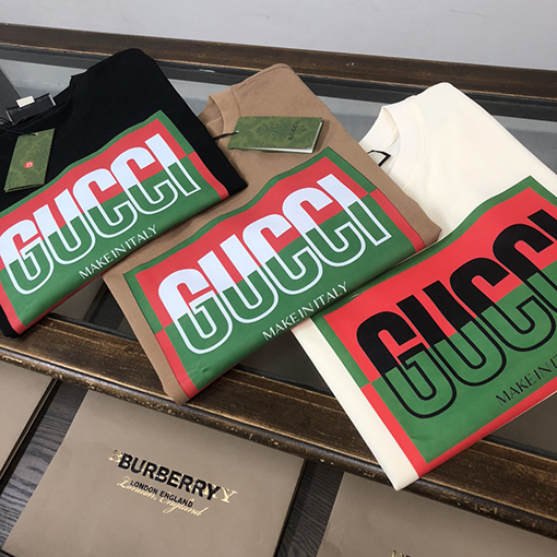グッチコットン新しいファッション半袖Tシャツ