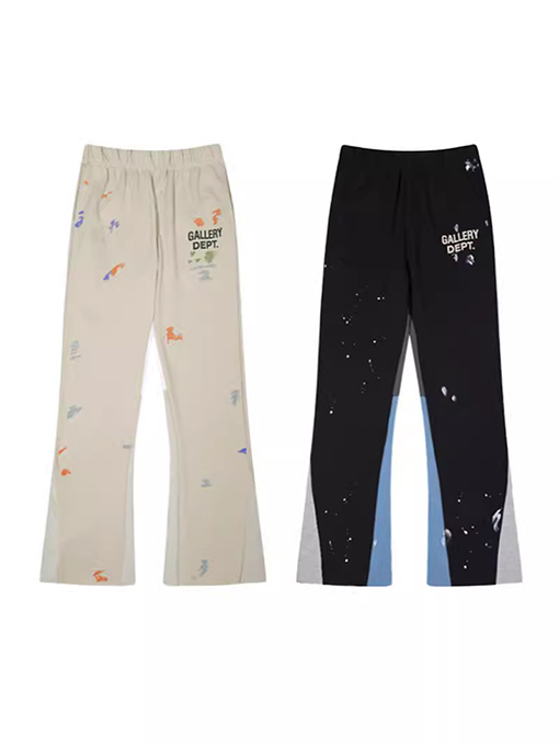 Gallery Dept スウェットパンツパッチワーク ブーツカットパンツ