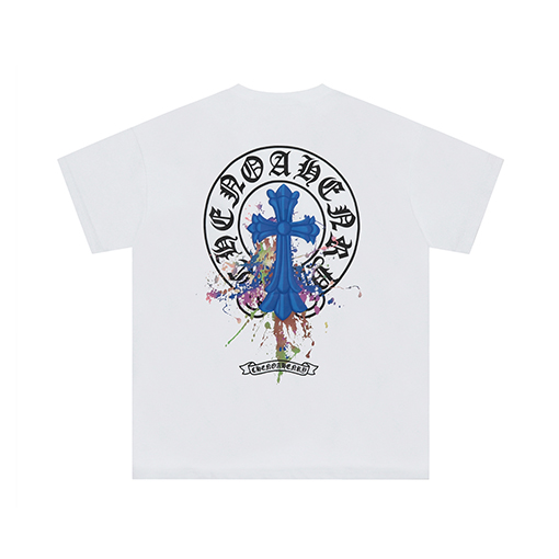 クロムハーツ クロス馬蹄インクプリント半袖シャツ
