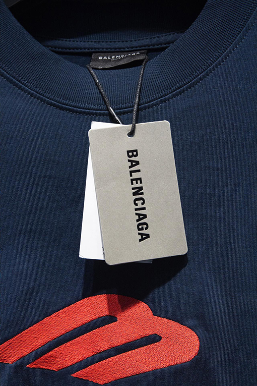 バレンシアガコピーBalenciaga 刺繍長袖Tシャツ