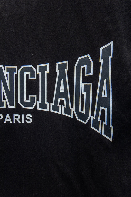 バレンシアガラバークラック半袖Tシャツ