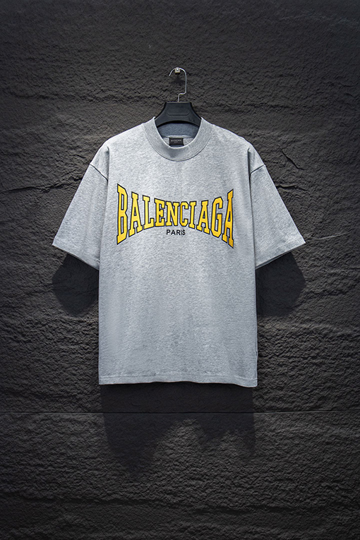 バレンシアガラバークラック半袖Tシャツ