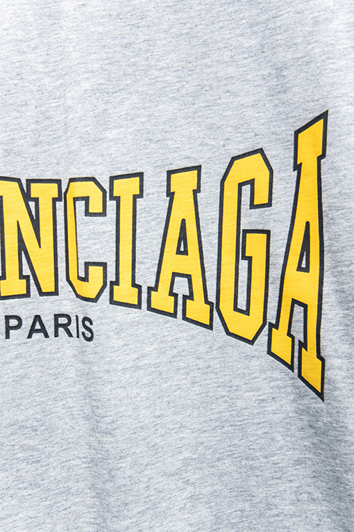 バレンシアガラバークラック半袖Tシャツ