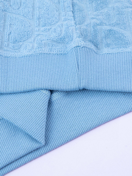 ディオールタオル刺繍ジャカード半袖Tシャツ