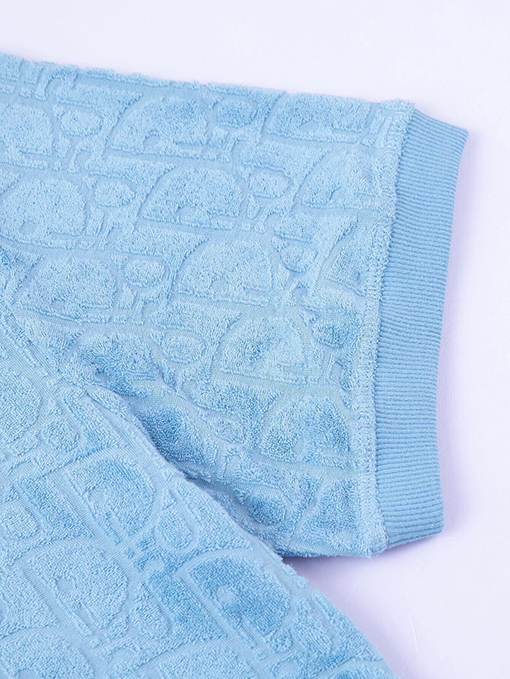 ディオールタオル刺繍ジャカード半袖Tシャツ
