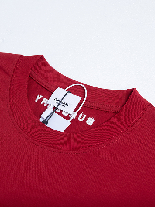 バーバリー立体刺繍入りショートスリーブTシャツ