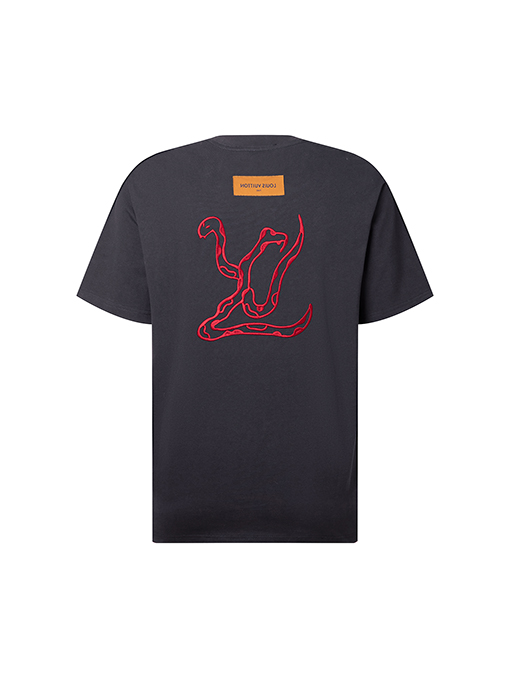 ルイヴィトン刺繍半袖Tシャツ