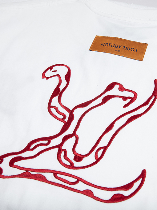 ルイヴィトン刺繍半袖Tシャツ