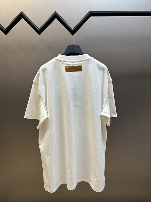 ルイヴィトンクラシックなクルーネック半袖Tシャツ