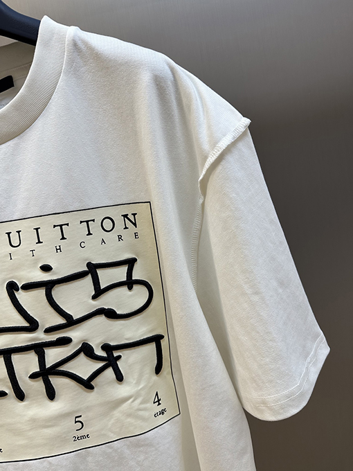ルイヴィトンクラシックなクルーネック半袖Tシャツ