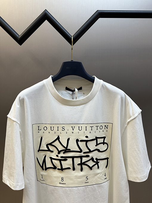 ルイヴィトンクラシックなクルーネック半袖Tシャツ