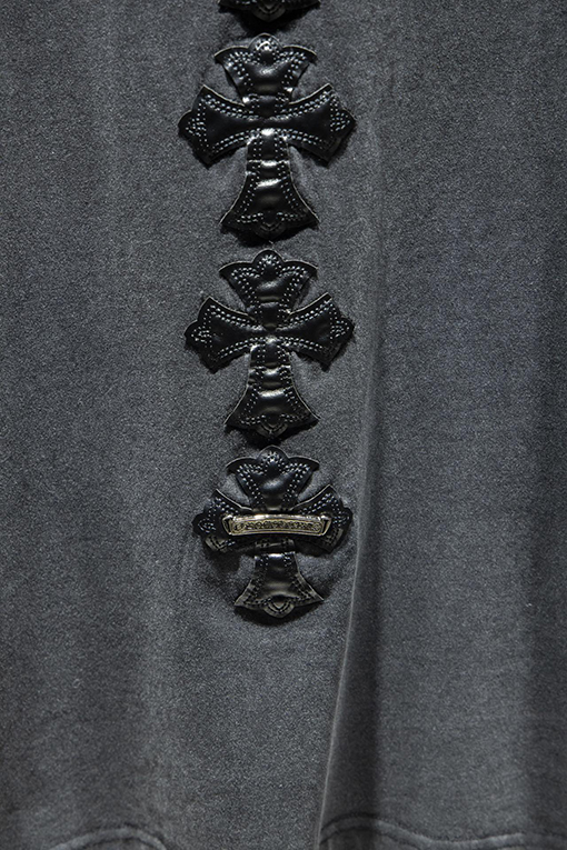 クロムハーツコットン前面の刺繍半袖Tシャツ