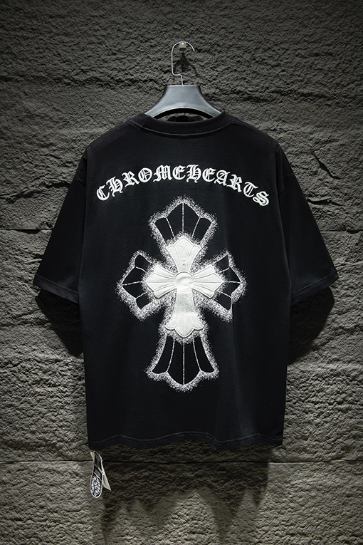 クロムハーツオーバーサイズのデザイン半袖Tシャツ