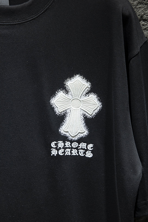 クロムハーツオーバーサイズのデザイン半袖Tシャツ
