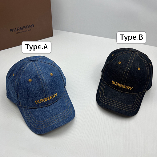 バーバリー新しいデニムベースボール帽