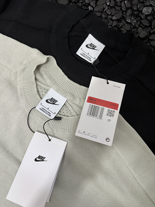ステューシーXナイキ 24SS コラボレーション ニットレースアップロンガスリーブTシャツ