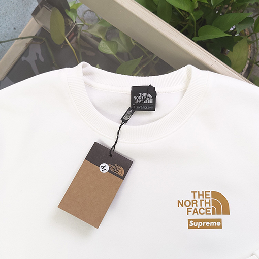 The North FaceXSupremeロゴプリントカジュアルカップルハイクルーネックフリースパーカー