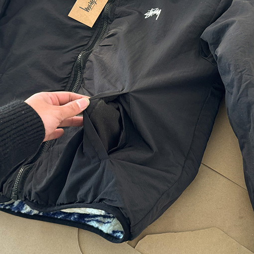 ステューシーコピー Stussy Dragon Sherpa Jacket ロングプリントフリース長袖ジャケット