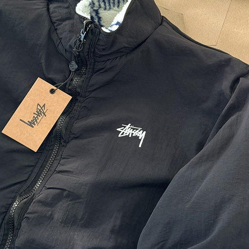 ステューシーコピー Stussy Dragon Sherpa Jacket ロングプリントフリース長袖ジャケット
