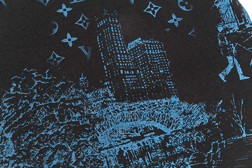 ルイヴィトンコピーアルファベットプリント半袖Tシャツ