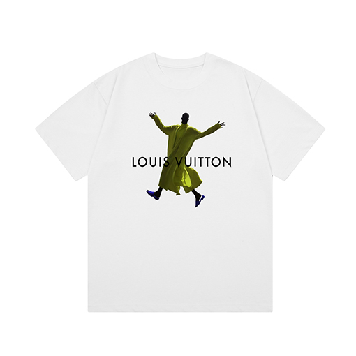 ルイヴィトン落書き文字プリント半袖Tシャツ
