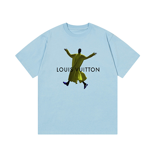 ルイヴィトン落書き文字プリント半袖Tシャツ