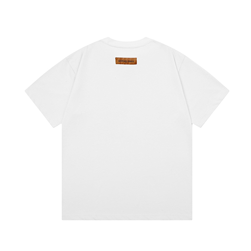 ルイヴィトン落書き文字プリント半袖Tシャツ