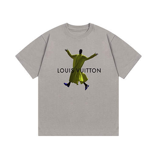 ルイヴィトン落書き文字プリント半袖Tシャツ