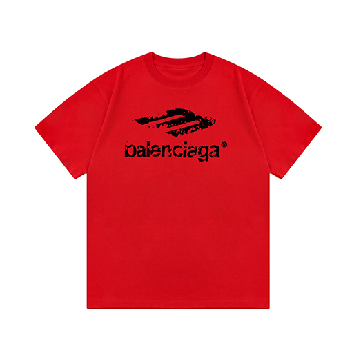 バレンシアガヴィンテージレタープリント半袖Tシャツ