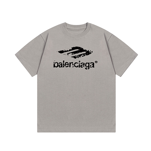 バレンシアガヴィンテージレタープリント半袖Tシャツ