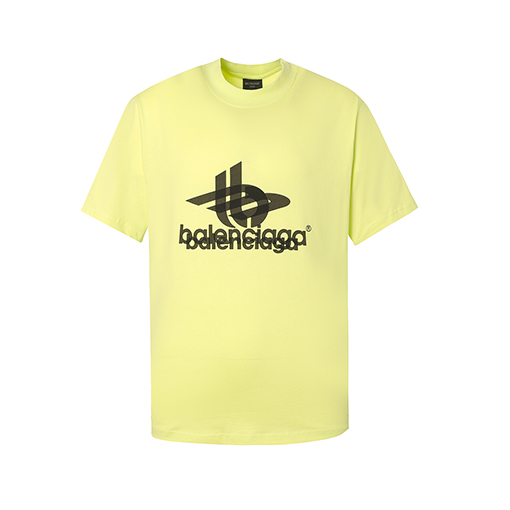 バレンシアガテープ印刷ゴースト半袖Tシャツ