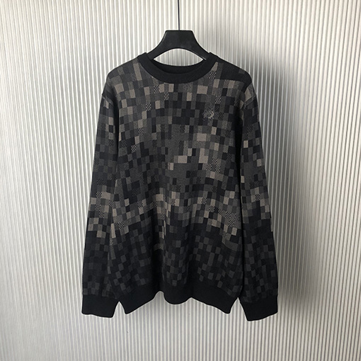 ルイヴィトン LOVERS DAMOFLAGEジャカードプルオーバー