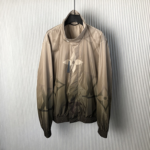 ルイヴィトン新しいモノグラムプリント軽量ナイロン防風ジャケット