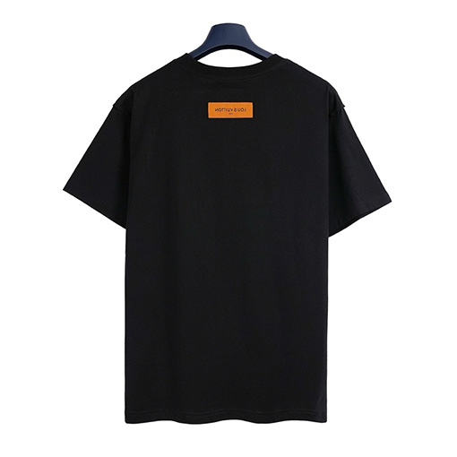 ルイヴィトン立体エンボス半袖Tシャツ